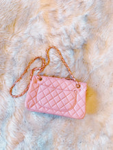 Load image into Gallery viewer, "On Wednesday's" Pink Original Collection Quilted Shoulder Bag