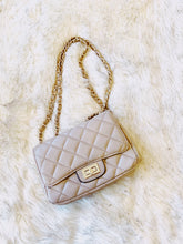 Load image into Gallery viewer, "Laguna" Beige Quilted Crossbody Purse