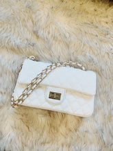 Load image into Gallery viewer, "Vista" White Original Collection Quilted Shoulder Bag