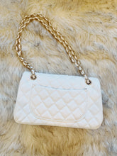 Load image into Gallery viewer, "Vista" White Original Collection Quilted Shoulder Bag