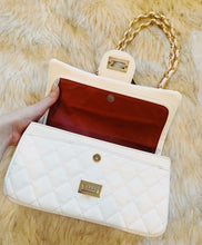 Load image into Gallery viewer, "Vista" White Original Collection Quilted Shoulder Bag