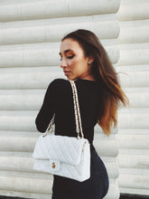 Load image into Gallery viewer, "Rodeo" White Quilted Patten Large Crossbody