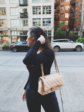 Load image into Gallery viewer, "Downtown" Cream Quilted Patten Large Crossbody