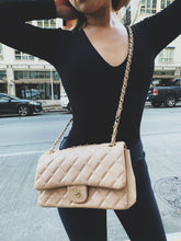 Load image into Gallery viewer, "Downtown" Cream Quilted Patten Large Crossbody