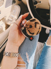 Load image into Gallery viewer, "Cheetah Girls" Luxe Tan Plush Keychain Charms
