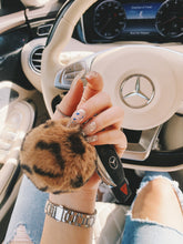 Load image into Gallery viewer, "Cheetah Girls" Luxe Tan Plush Keychain Charms