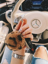 Load image into Gallery viewer, "Cheetah Girls" Luxe Tan Plush Keychain Charms