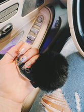 Load image into Gallery viewer, "Onyx Collection" Luxe Plush Keychain Charms