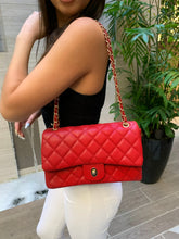 Load image into Gallery viewer, "Newport" Red Original Collection Quilted Shoulder Bag