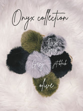 Load image into Gallery viewer, "Onyx Collection" Luxe Plush Keychain Charms